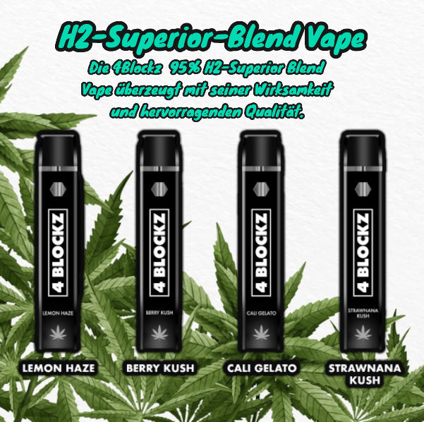 elfbar elfa master akku 4BLOCKZ H2 Vapes – H2 Superior Blend (1 ml)
