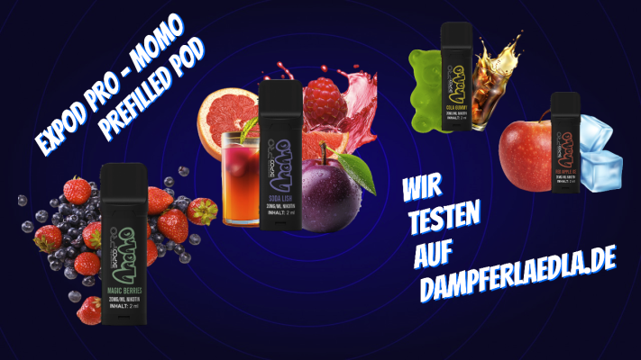 Entdecke die Neuheit: EXPOD Pro - Momo Prefilled PODs mit Fe-Cr Wicklung und 2ml Füllvolumen! Kein Kokeln, nur reiner Genuss bis zum letzten Tropfen! - Entdecke die Neuheit: EXPOD Pro - Momo Prefilled PODs mit Fe-Cr Wicklung und 2ml Füllvolumen! Kein Kokeln, nur reiner Genuss bis zum letzten Tropfen!