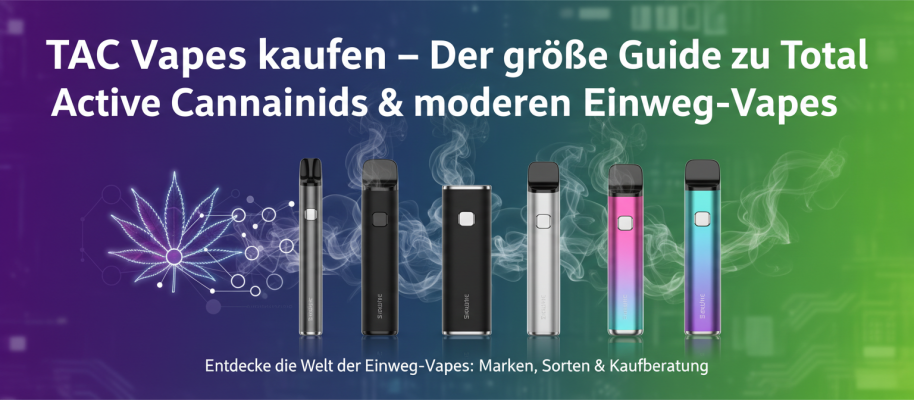 TAC Vapes kaufen – Der große Guide zu Total Active Cannabinoids &amp; modernen Einweg-Vapes - TAC Vapes kaufen: Alles über Total Active Cannabinoids &amp; moderne Einweg-Vapes
