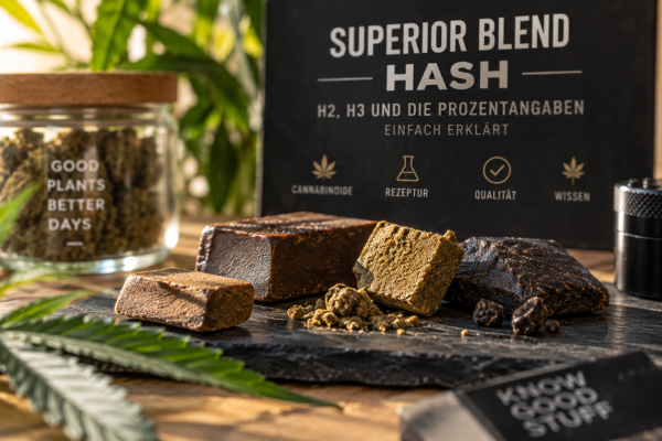 Superior Blend Hash: Was steckt hinter H2, H3 und den Prozentangaben? - Superior Blend Hash: Bedeutung, H2, H3 &amp; Unterschiede