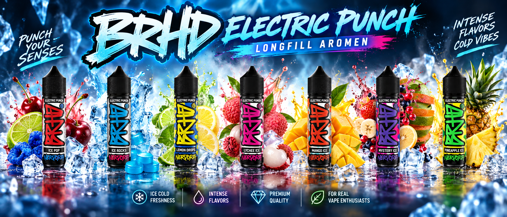 BRHD Electric Punch Longfill Aromen mit fruchtigen und...