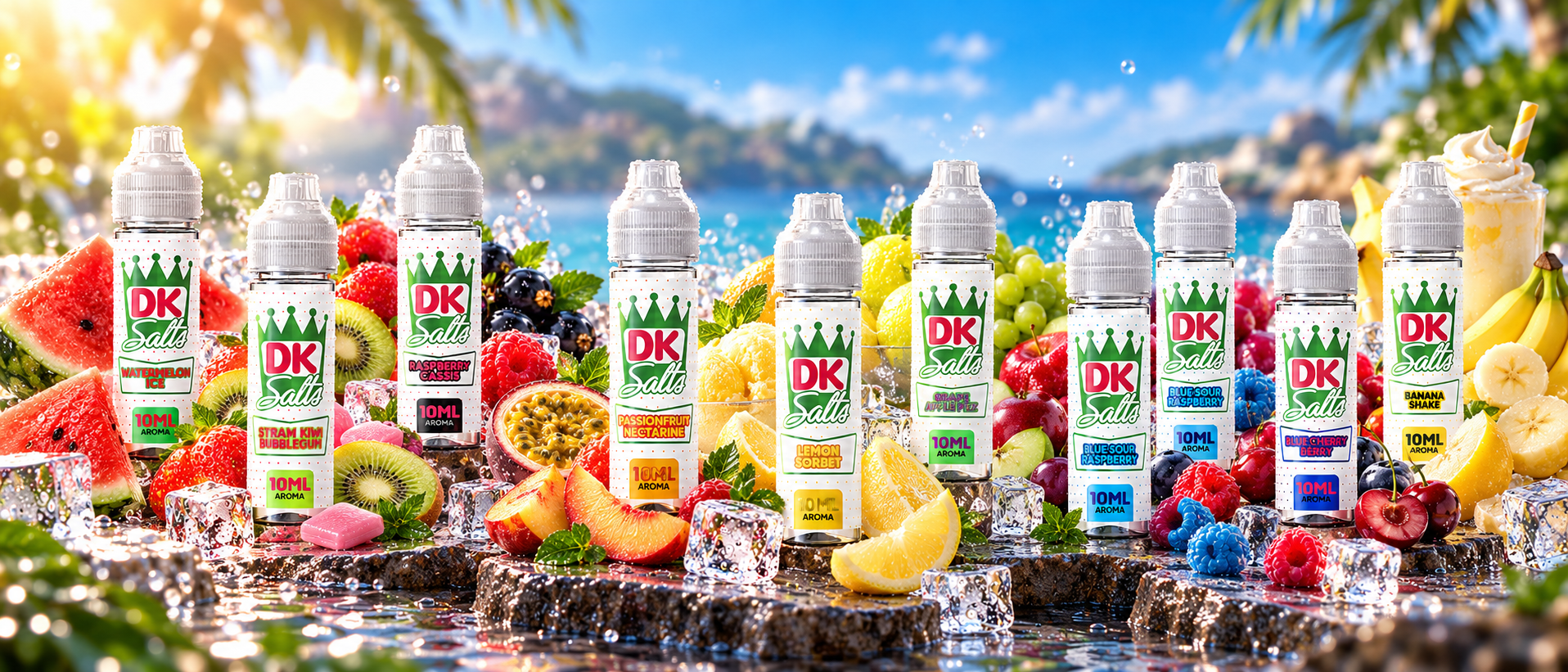 DK Salts Longfill 10ml Aromen in verschiedenen fruchtigen...