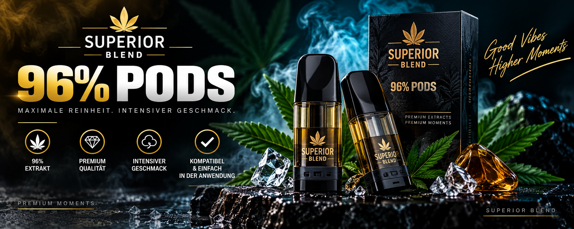Superior Blend 96 Prozent Pods mit verschiedenen Sorten...