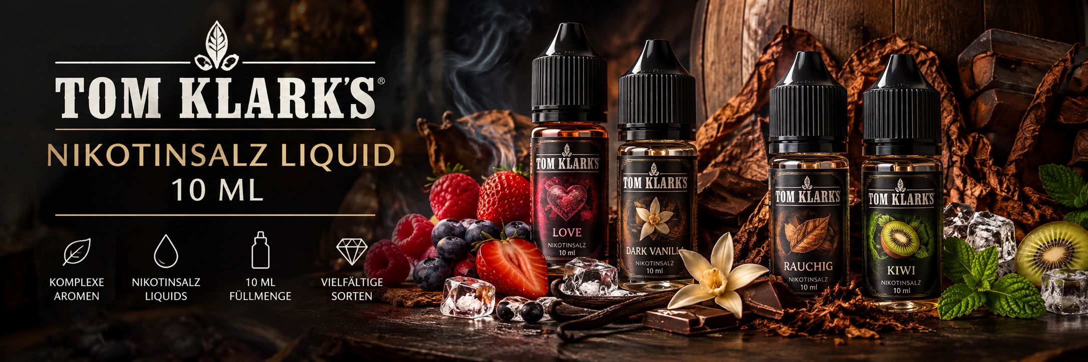 Tom Klark's Nikotinsalz Liquids 10 ml in...