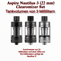 Aspire Nautilus 3 (22 mm) Clearomizer Set