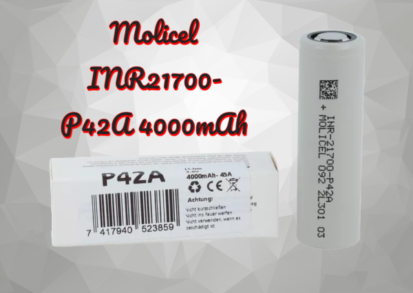 Molicel INR21700-P42A 4000mAh Batteriezelle Akkuzelle