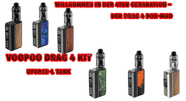 Voopoo Drag 4 Kit gunmetal-tropical-orange
