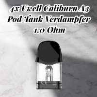 4x Uwell Caliburn A3 Pod Tank Verdampfer 1.0 Ohm
