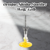 Octopuz Shisha Nautiluz - Weiß/Gelb