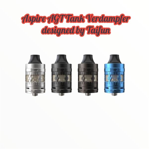 Aspire AGT Tank Verdampfer designed by Taifun stainless-steel