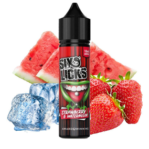 Strawberry Watermelon - Six Licks Aroma 10 ml longfill