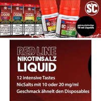 SC - Red Line - Nikotinsalz Liquid 10 ml Strong CassisV2...