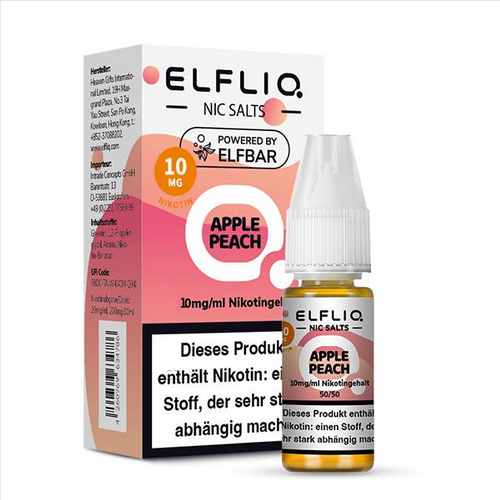 ELFBAR ELFLIQ Apple Peach Nikotinsalz Liquid 10 ml