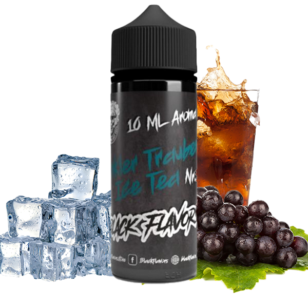 BLACK FLAVOURS Dunkler Trauben Ice Tea Aroma 10ml