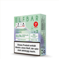 2x Elfbar ELFA CP Prefilled Pod - Cranberry Grape