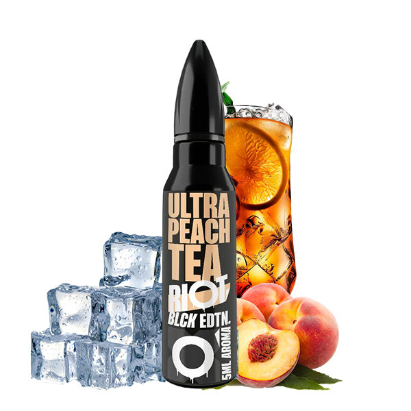 Riot Squad - BLCK Edition - Ultra Peach Tea - 5ml Aroma (Longfill)