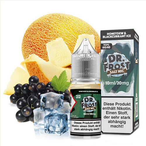 DR. FROST Ice Cold Honeydew Blackcurrant Nikotinsalz Liquid 10 ml 20mg
