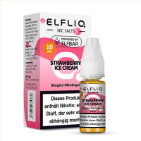 ELFBAR ELFLIQ Strawberry Ice Cream Nikotinsalz Liquid 10 ml