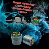 Metal Grinder CoffeShop +Rasta 40mm 4 teiler