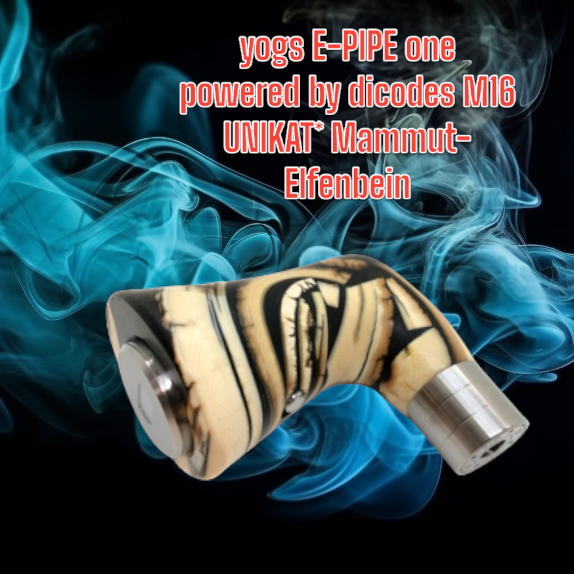 yogs E-PIPE one powered by dicodes M16 UNIKAT* Mammut-Elfenbein