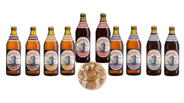 10er Klosterbräu Bamberger Bierpaket inkl.Biergartendeckel