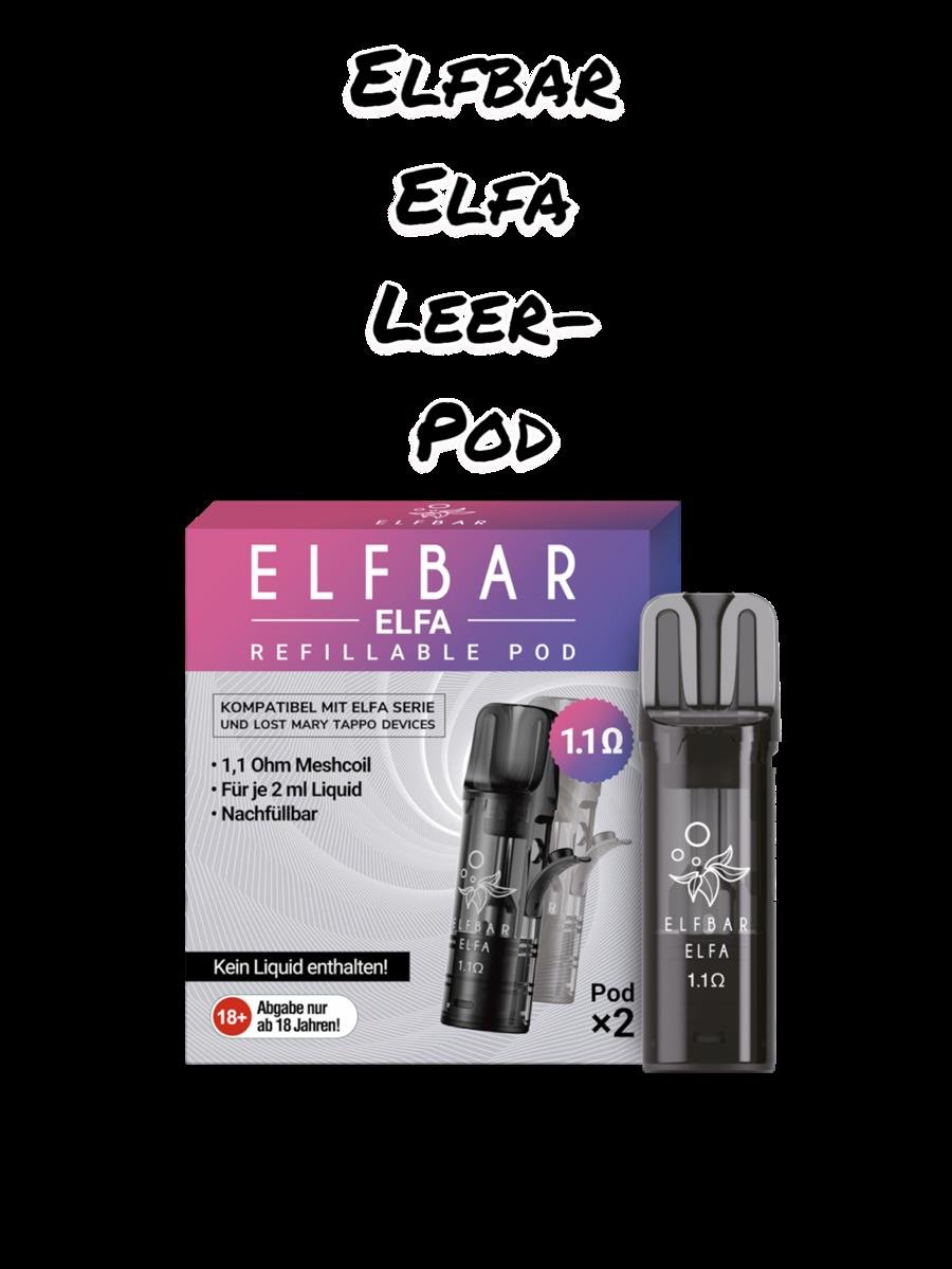 Elfbar Elfa Leerpods Elfbar Elfa Leer-Pod Pod to Go Leerpod 2ml komp. Elfa