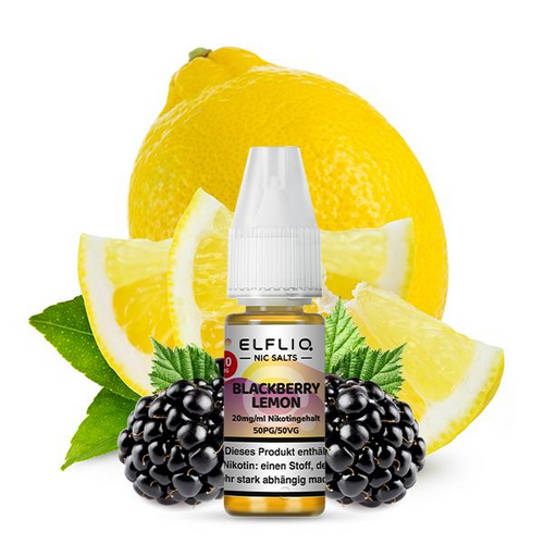 ELFBAR ELFLIQ Blackberry Lemon Nikotinsalz Liquid 10 ml  10mg