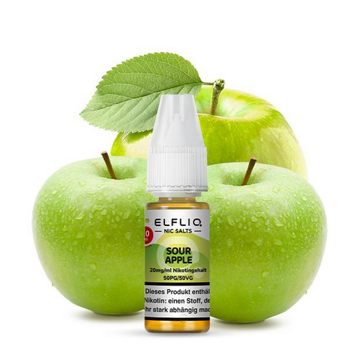 ELFBAR ELFLIQ Sour Apple Nikotinsalz Liquid 10 ml  20mg