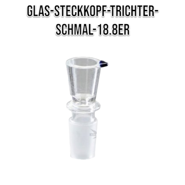 EK18B Glas-Steckkopf-Trichter-schmal-18.8er