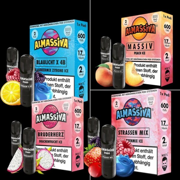 2x Al Massiva Prefilled Pod 20mg Wenn der Mond
