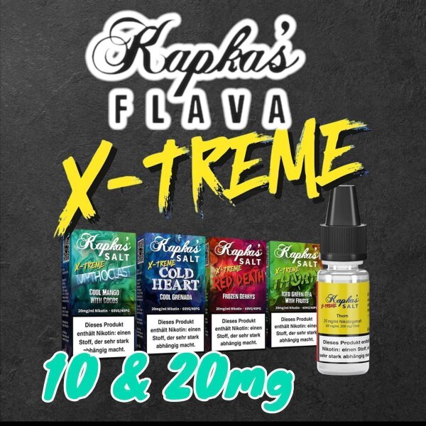 Kapkas NikSalt Extreme 10ml Cold Heart Extreme 10mg