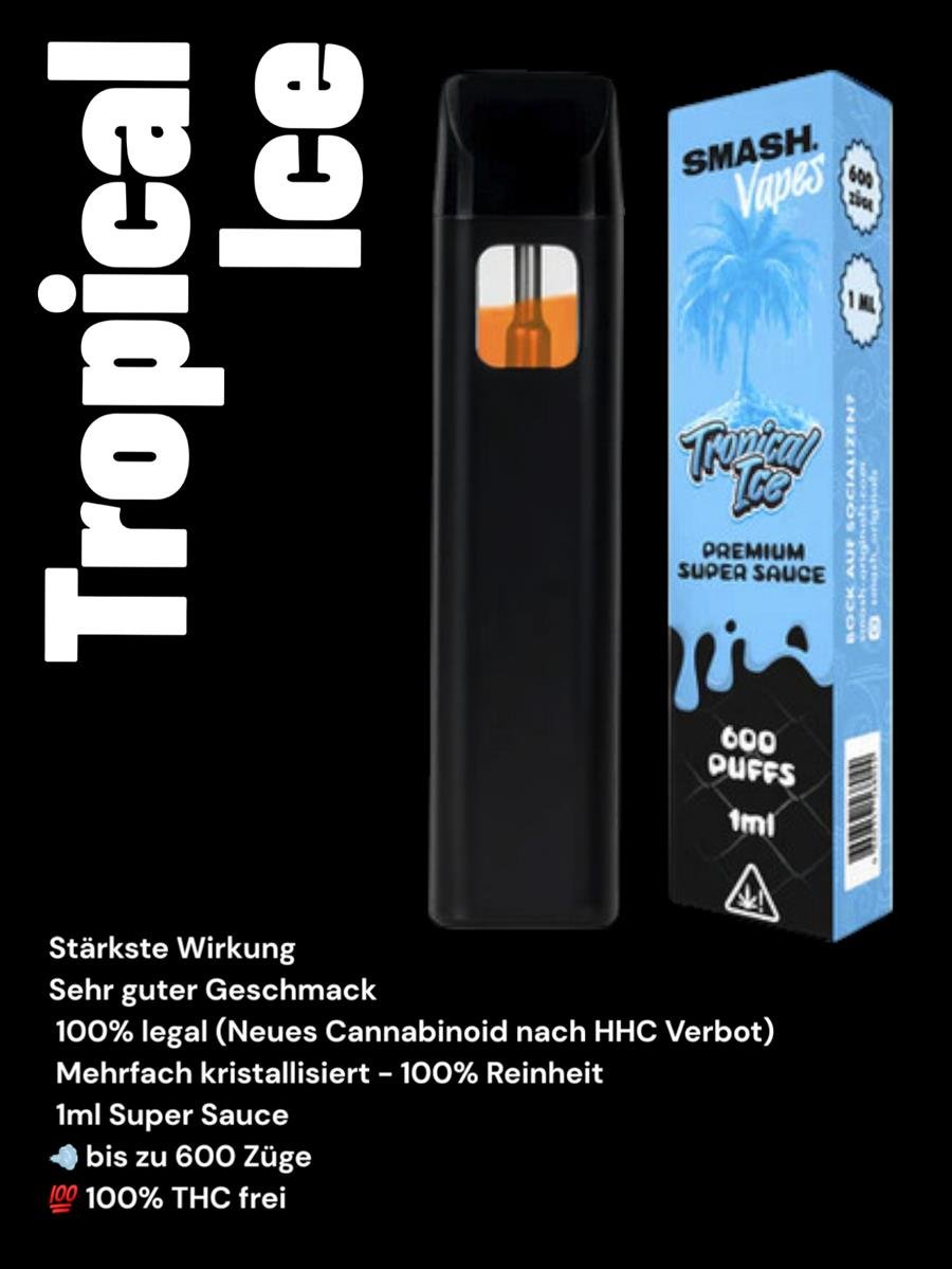 Smash Vapes Super Sauce Vape - Tropical Ice