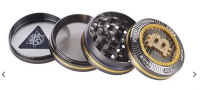 Bling Bling Bitcoin Grinder 50mm Aluminium 4-teilig