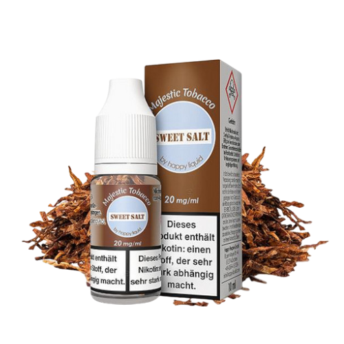 SWEET SALT by Happy Liquid Majestic Tobacco Nikotinsalz Liquid 10 ml  10mg