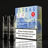 2x Elfbar ELFA CP Prefilled Pod -Blackberry Lemon