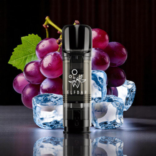 2x Elfbar ELFA CP Prefilled Pod - Grape Ice