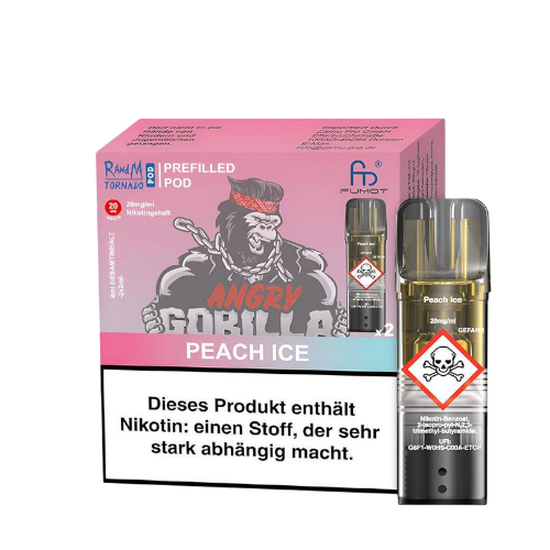 RandM Tornado Pod Peach ice Elfa kompatibel 2ml 2er Pack
