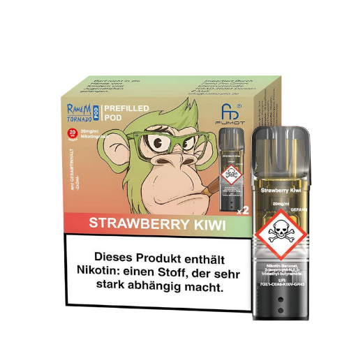 RandM Tornado Pod Strawberry Kiwi Elfa kompatibel 2ml 2er Pack