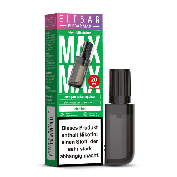 Elfbar Max Nachfüllbehälter Menthol- 20mg