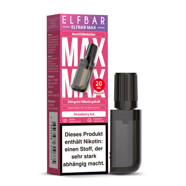 Elfbar Max Nachfüllbehälter Strawberry ice- 20mg
