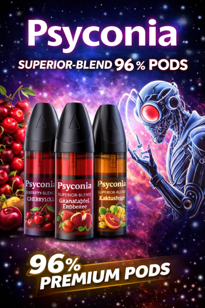 Psyconia Granatapfel Erdbeere Superior 96% Pod prefilled 2ml
