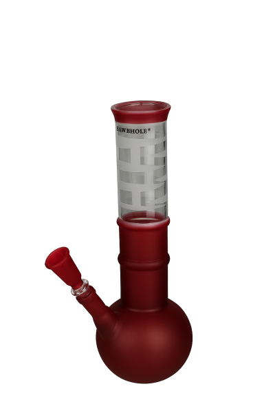 Glasbong, 14.5er Schliff, 24cm, 42mmØ, Red