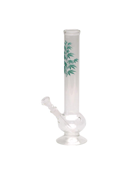 Bong Glas Multi Leaf, H 30cm, Ø 40mm, S 14,5mm