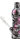 Bong Glas BOTTLE silber/Graffiti Design H25 cm