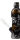 Bong Glas BOTTLE schwarz/Cannabis Design H25 cm