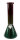 Bong Glas gerade Carbondesign grün/gelb/rot H32.5 cm