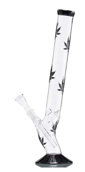 Bong Glas Multi Leaf, H 42cm, Ø 45mm, S 18,8mm