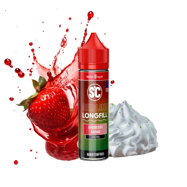 SC Red Aroma Longfill 10ml Erdbeer Sahne