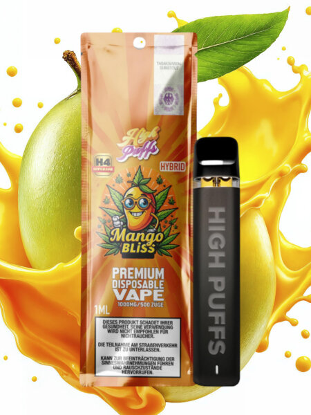 High Puffs Premium Disposable Vape Hybrid H4 "Mango Bliss"