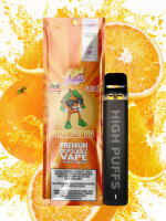 High Puffs Premium Disposable Vape Sativa H4 "Orange...